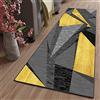 ZJXSNEH Tappeto passatoia Fantasia Antiscivolo Lavabile 40X200CM/15.72X78.6inches Rettangolo Colore grigio giallo