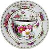 AngiesStrickZauber Venduto: Royal Albert/Original/Flower of the Month/OKTOBER / 1 tazza - 1 piattino - 1 piatto da torta/originale/Bone Cina/Inghilterra