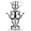 BEEM ODESSA + Samovar - 3 l | acciaio inossidabile | bollitore turco elettrico | 1800 W | 1 l | Teiera in acciaio inox con colino | Bollitore da 3 l | Novità: Dispenser con funzionamento con una sola