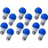 LEDLUX 12 Pezzo Lampadina Led E27 Blu, 4W=35W 220V, Forma Globo G45, Per Decorazione Feste