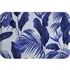 A.Monamour Tappetino per Il Bagno Antiscivolo Assorbente Morbido Acquerello Blu Banana Tropicale Foglie Di Palma Giungla Botanica Tappeto Doccia Passatoia da Cucina Zerbino Cameretta 40x120cm