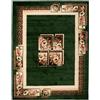 Carpeto Rugs Tappeto Salotto Classico Floreale Pelo Corto - Tappeti Camera da Letto - Tappeti Salotto Grandi Dimensioni - Tappeti Moderni Soggiorno - Verde - 130 x 190 cm