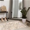 Mazovia Tappeto per Corridoio - Passatoia Corridoio Moderne - Motivo Astratto - Tappeto a pelo Corto per Ingresso, Salotto - Certificato Oeko-Tex - Tappeto Beige Crema con Oro 120x500 cm
