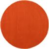 carpetfine tappeto di lana Gabbeh Lola Rotondo arancione Ø 80 cm | Tappeto moderno per soggiorno e camera da letto