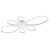 Trio Leuchten Lampada da soffitto a LED Fly 645619131, metallo bianco opaco, con LED da 32 Watt, interruttore dimmer