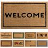 moorg Zerbino Ingresso Esterno, Zerbino Cocco per Entrata con Base Antiscivolo, Tappeto Esterno Ingresso Welcome, Anti-Sporco e Assorbente 40x70 cm