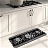 Generic Eleganti tappetini da cucina vintage per pavimento, morbidi, imbottiti, comodi, lavabili, antiscivolo, per lavelli da cucina, lavanderia e bagno, 40 x 119 cm