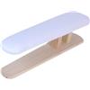 Gralara Piccolo asse da stiro Sgabello da stiro Manica imbottita Sostituisci la copertura con asse da stiro con base in legno per collari per lavanderia, Bianco 57 Cm X 13 Cm X 16 Cm