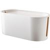 IKEA. 902.898.36 Scatola di gestione cavi con coperchio, bianco