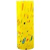 MurArt Vaso in Vetro di Murano da 1000ml Giallo Collezione Tower in Vetro Soffiato a Mano in Lavorazione Artigianale Made in Italy