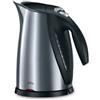 Braun WK600 Bollitore d'Acqua, Capacità 1,7L, Qualità Tedesca, Base Girevole 360°, Filtro Anticalcare Estraibile e Lavabile, Funzione ECO, Sistema di Sicurezza a 4 Vie, Spegnimento Automatico, Acciaio