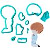 Tagliabiscotti.it Prima Comunione - Cresima - Bambino in Preghiera - Cookies Cutter Sezionato in 9 pezzi ideale per realizzare decorazioni per biscotti o torte in cake design in Pasta di Zucchero - 10cm x 5cm x1,2cm