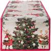 Blanc Mariclo Blanc Mariclò Runner da cucina natalizio in cotone con topini, Shabby Chic, Favola di Natale 50×180 cm