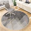 Odot Tappeto Sedia Ufficio Gaming Rotondo, Tappeto Salvapavimento Antiscivolo Protettore del Pavimento Tappetino per Sedia da Ufficio con Ruote per Parquet, Piastrelle (Stile lusso leggero 4,120cm)