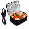 Respicefinem Lunch box riscaldante USB portatile Forno a microonde portatile per campeggio Scalda Alimenti Elettrico Riscaldatore con isolamento in alluminio per il pranzo con cavo di ricarica
