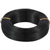 Cheriswelry - Filo di alluminio pieghevole per lavori artigianali, 200 m, spessore 1 mm, per creazione di gioielli fai da te in metallo, bambole e scheletri, colore: nero