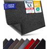 Entrando Zerbino 60 x 90 cm, per interni ed esterni, antiscivolo e lavabile, assorbente, facile da pulire, piatto e inodore, per porta di casa, corridoio, terrazza (antracite nero)