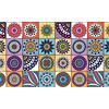 TAPPETIK Tappeto, Passatoia in Stampa Digitale Alta qualità, Ampia Gamma di Colori e Disegni (Serie DIGIT) VARIE MISURE (Mattonelle allegre, 52 x 120 cm)