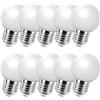 Jiotouhu 10 Pezzi Lampadine LED E27 Bianco Freddo, 2W equivalenti a 20W, 200Lm, Consumo Basso, Lampada E27 per Luci d'atmosfera Casa Patio Esterno Decorazione Feste Matrimoni