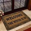 MIAOMANSENSTORE Benvenuto La strega è nello zerbino, zerbino di benvenuto decorativo per la casa di famigliaZerbino ingresso esterno Decorazioni casa Regali