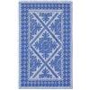 Pierre Tappeti Tappeto Sardo BLU 55x115 cm lavabile 100% cotone prodotto in Sardegna. Tappetino bagno cucina ingresso pratico morbido.
