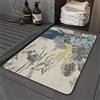 Heeboode Tappeto Bagno Antiscivolo, Tappeti Bagno Assorbenti, 50x80cm Tappetini da Bagno, Tappetino Doccia Assorbente, Bagno Tappeto Doccia Assorbente, Tappetino da Bagno Lavabile Mat Cucina, Paesaggio dipinto