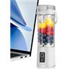 Gupcaqosjw Frullatore Portatile Personale - Frullatore Da 600ml | Senza Fili Ricaricabile Con Beccuccio Integrato E Coperchio Antigoccia Per Frullati
