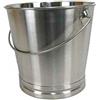 airbrush-city Secchio Multifunzione in Acciaio Inox - per Cucina, Mangime, Latte, Ghiaccio - 8 Litri