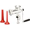 Tre Spade Tritacarne manuale TC-8 INOX in acciaio inox con accessori per la produzione di salsicce