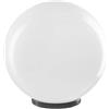 GIGRA LINE SFERA OPALE D.300 CON BASE ATTACCO PALO Ø60 PORTALAMPADA E27 - GIGRA LINE 300/OPAL