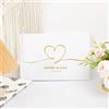 HDLOVE Libro Degli Ospiti Di Nozze Personalizzato Con Nome/Data, Personalizzato Guest Book Matrimonio, Stile Vintage, Ideale Per Matrimoni, Anniversari, Compleanni
