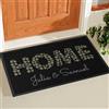 Wanapix | Zerbino Personalizzato | Zerbino Ingresso Interno | Tappeto Entrata Interno | Base Antiscivolo | Ricciolo | 75x43 cm | Margherite
