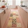 TESSO LIVING Kelim Patchwork Tappeto Soggiorno Rosso 80 X 290 cm, Tappeto Salotto Moderno a Pelo Corto, Super Morbido