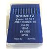 Schmetz, Scatola di aghi per macchina da cucire industriale, 134R (regolare) Canu: 20:05, dimensioni: 100/16