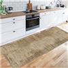 Siunwdiy Tappeto Corridoio Runner Moderno Antiscivolo per Interni - Lungo Tappeto Morbido Marrone Caffè per Soggiorno, Cucina e Camera da Letto, Lavabile,Coffee color,70x240cm