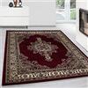 Teppium Tappeto orientale a pelo corto per soggiorno, cucina, camera da letto, corridoio Tappeto morbido e facile da curare Misurare: 240 x 340 cm Colore: Rosso-3