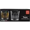 RCR Cristalleria Italiana S.p.a. Linea Tosca | Bicchieri da Acqua in Vetro Moderni Set 6 Bicchieri di Cristallo da 32,20 Cl