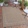 Carpetsale24 Tappeto da Esterno Impermeabile 80x150 cm Marrone - Tappeto Resistente alle Intemperie e Lavabile in Lavatrice - Tappeto per Terrazza, Balcone, Campeggio, Giardino