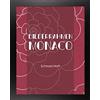 Homedeco-24 Monaco MDF Cornice senza rundungen kantiger Bauhaus stile 29 X 38, MDF, nero opaco, Verglasung: Acrylglas klar 1 mm