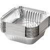 Hyuwdai 20 vassoi in alluminio per friggitrice ad aria, scatole per torte da asporto, scatole per imballaggio in alluminio (16 cm x 16 cm, 20 pezzi)