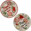 MamboCat Set di 2 piatti per pizza Mosca & Roma verde e rosso Ø 33 cm I piatti in porcellana bianca con motivi per servire antipasti e pomodori mozzarella I Set di 2 piatti grandi