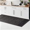 CosìCasa Tappeto Bamboo Cucina Antiscivolo | Passatoia Cucina Idrorepellente, Facile da Pulire e Realizzata con Materiali Sostenibili | Tappeto Bambu Tinta Unita (Grigio Scuro, 50x100)