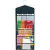 FACULX Contenitore per sacchetti e carta velina, organizer da appendere con tasche multiple anteriori e posteriori su entrambi i lati, per organizzare buste e sacchetti di carta, 96 x 40 cm