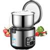 Generic Cuociriso elettrico, pentola interna antiaderente in acciaio inox 201, funzione cucina/calda, fornello di riso di alta qualità per uso domestico