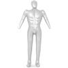 Zilimontt Manichino gonfiabile, manichino gonfiabile per tutto il corpo, manichino maschio fitto busto sartoriale vestiti modello da uomo lunghezza 168 cm, modello a corpo intero
