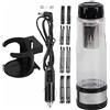 TOPINCN Bollitore isolato Bollitore da viaggio Auto Bollitore elettrico Bollitore caffè latte 12V / 24V 95W 420ml (nero)
