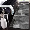 Siunwdiy Tappeto Passatoia Cucina Antiscivolo Motivo Geometrico Moderno 2.2 Metri Oro grigio Tappetino da Cucina Lavabile Tappeti Runner Tappeto Cucina per Soggiorno Camera da Letto Corridoio，80x220cm