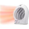 ANFEL Stufa Elettrica Termoventilatore 1000/2000W Termostato Stufetta Regolabile Riscaldamento Camera 3 Impostazioni di Calore Portatile Scaldo Bagno Protezione Anti Surriscaldamento