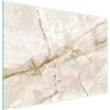 DarHaus Tagliere da cucina in vetro temperato, Copri-piano cottura a induzione, piano decorativo universale 30x22 cm, Marmo beige