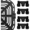 GCQ 4 Pacchetti Air Fryer Bumpers in Gomma per Vortex Instant Gourmia Cose e Altre Air Fryer, Accessori Silicone Piedi Protettivi Tabs per Prevenire Danni al Cestino